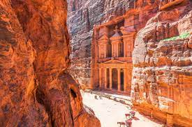 an image of the Petra in Jordan